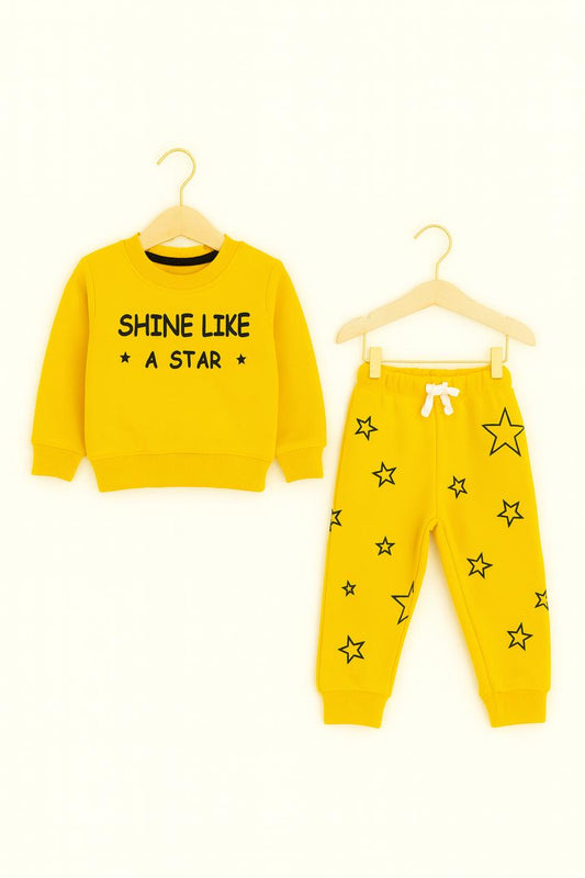 Sunshine Yellow Kids Tracksuit – Shine Like a Star 229