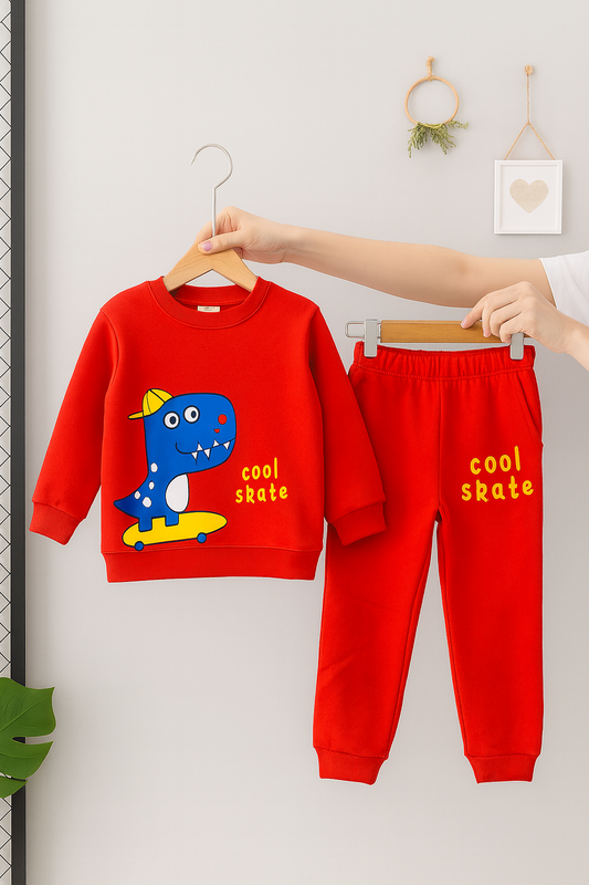 Cool Skate Red Tracksuit Boys 116