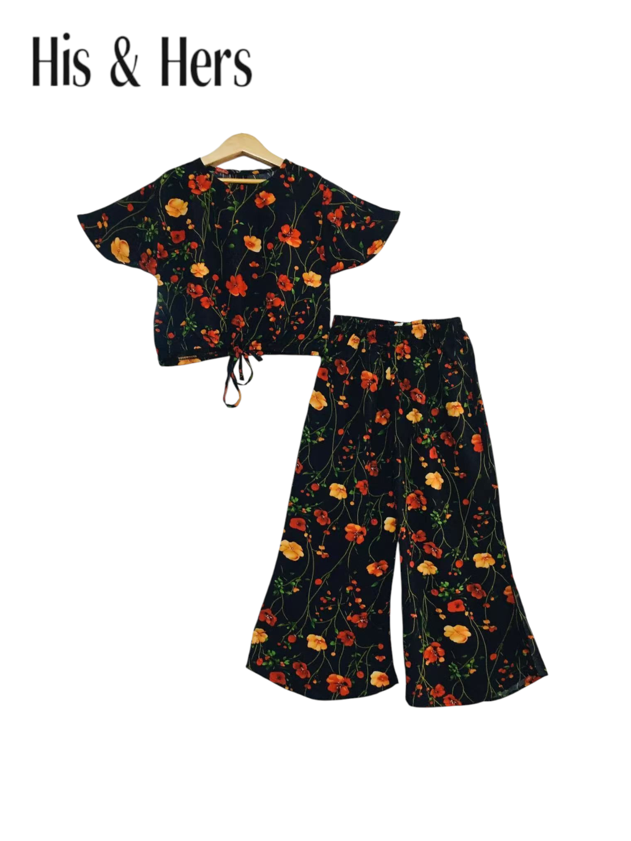 Red Flowers All Over Print Lillen  Skate Fish Girls 232