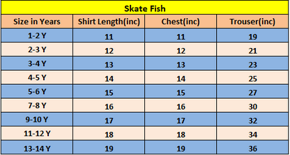 Yellow Flowers Allover Print Skate Fish Girls 237