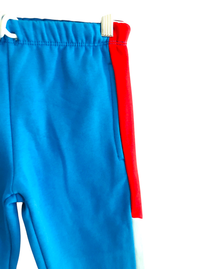 Red panel Blue Trousers Boys