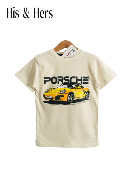 PORSCHE Off-white T-Shirt Boys 110