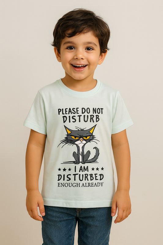 Do Not Disturb  Light Blue T-Shirt Boys 440