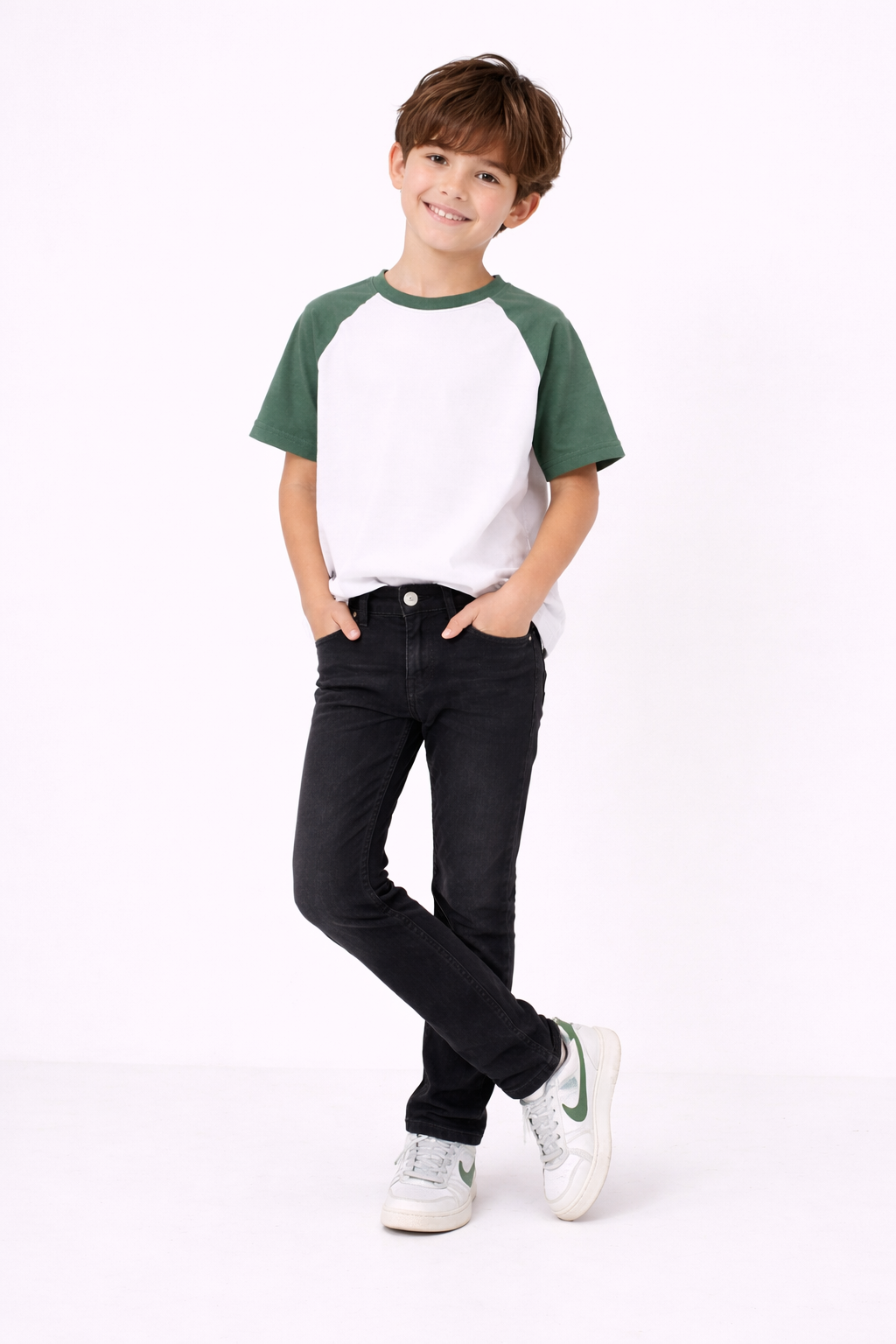 Kids Black Slim Fit Jeans