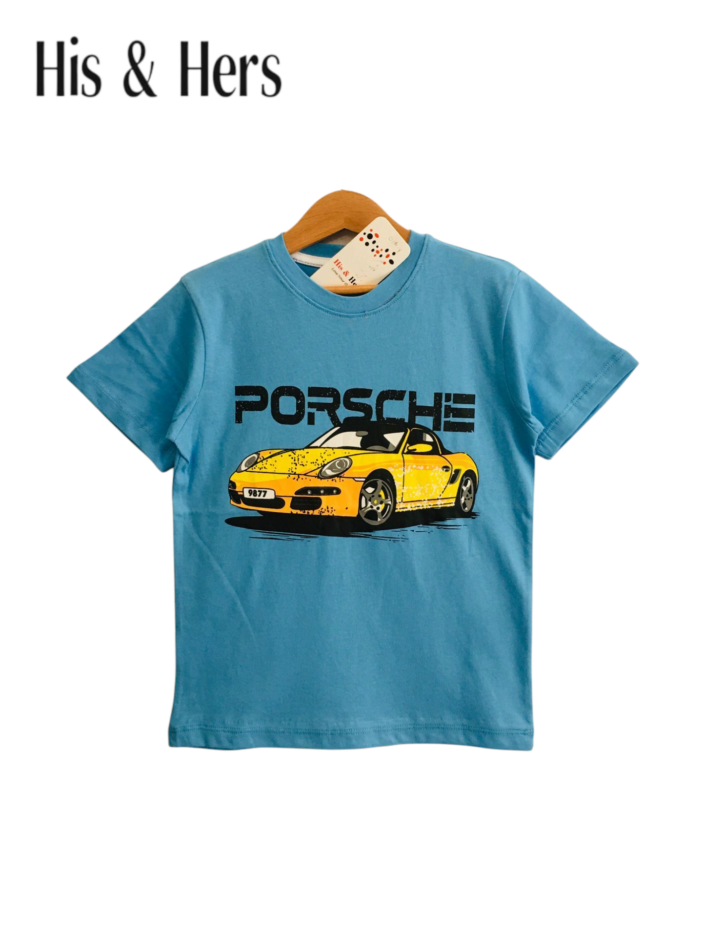 PORSCHE Blue T-Shirt Boys 110