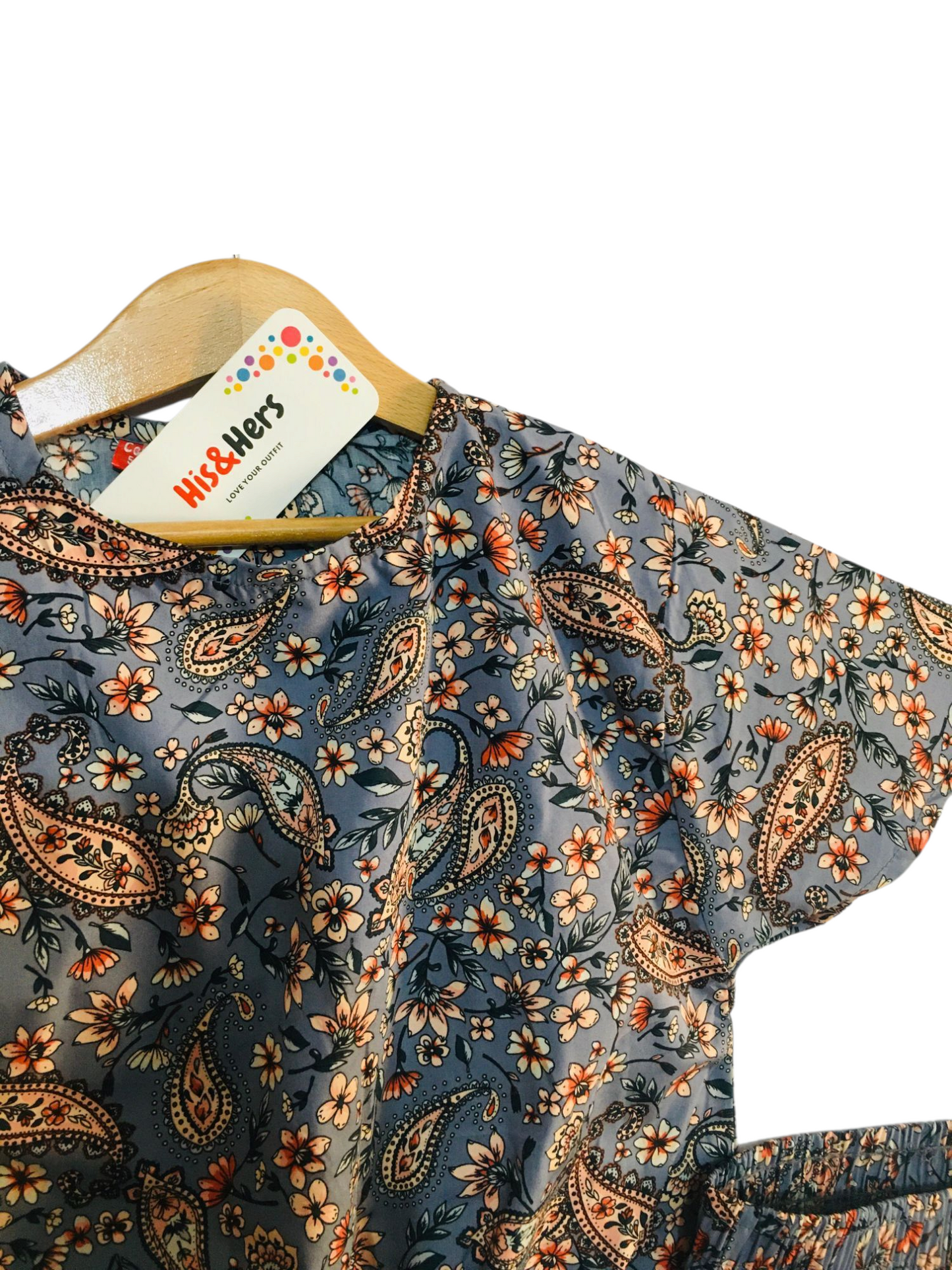 Paisley Pattern  Blue Skate Fish Girls 225
