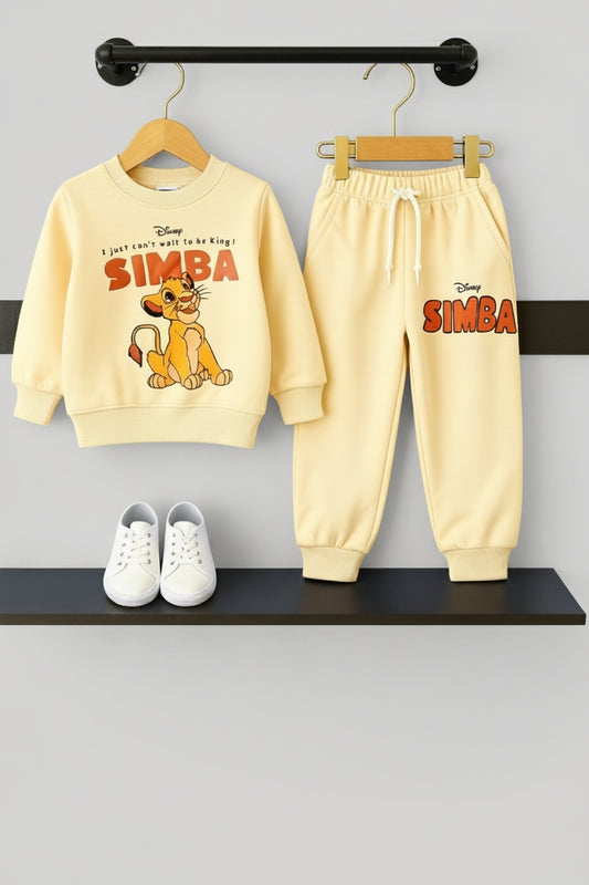 SIMBA Printed Lime Yellow Tracksuit Boys 229