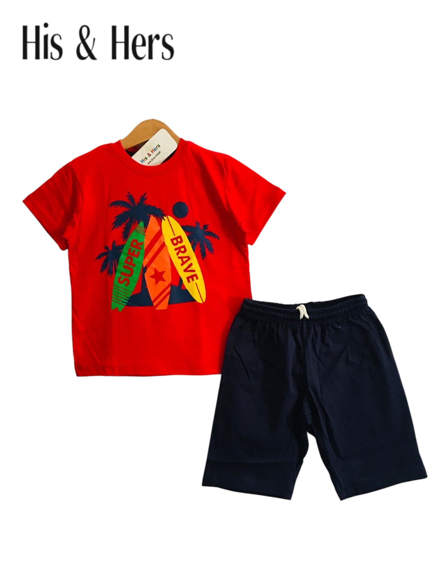 Super Brave Red Nicker Suit Boys 208