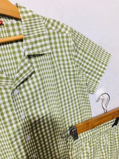 Green Checked Nicker Suit Boys 439