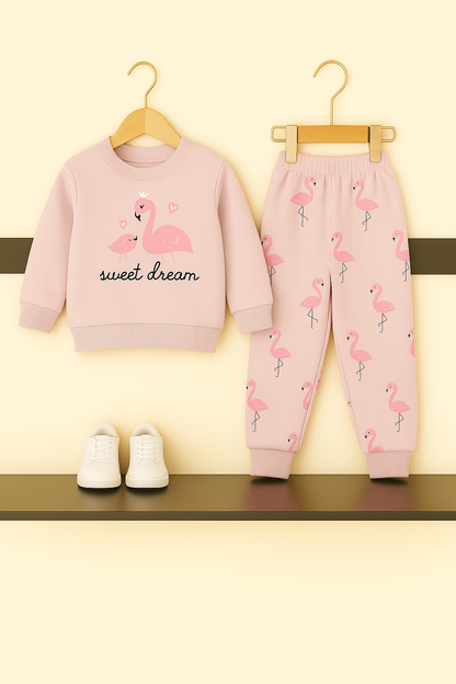 Flamingo Sweet Dream Pink Tracksuit Girls 411