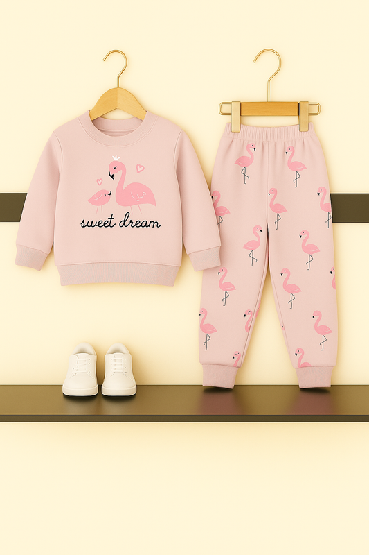 Flamingo Sweet Dream Pink Tracksuit Girls 411