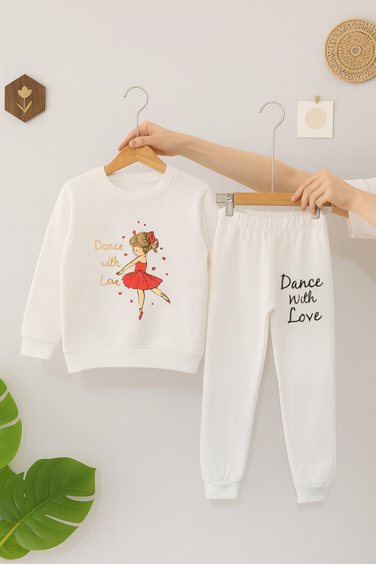 Dance with love white tracksuit girls 272