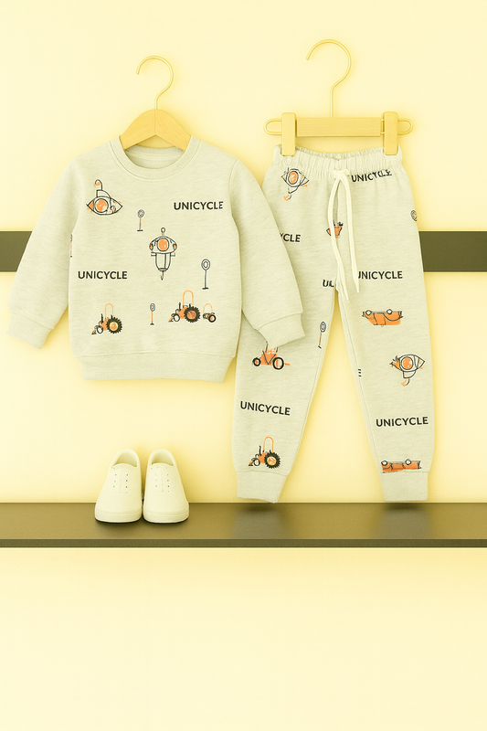 Unicycle  Allover Print Boys Winter Tracksuit