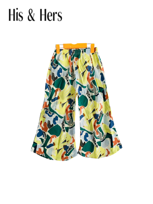 Abstract Shapes Print Cotton Flapper Girls