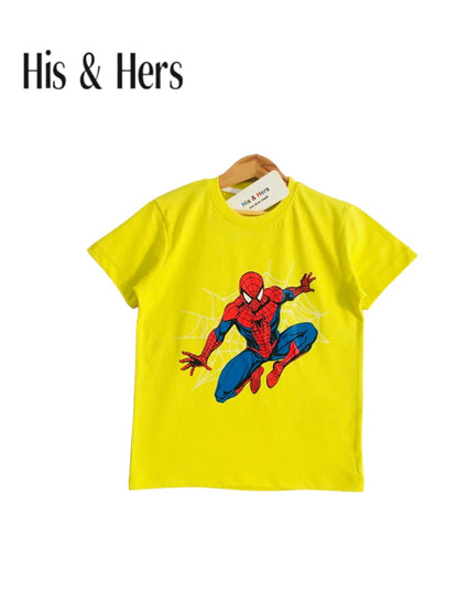 Spiderman Kid's Yellow T-Shirt Boys 105