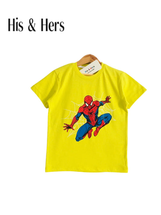 Spiderman Kid's Yellow T-Shirt Boys 105