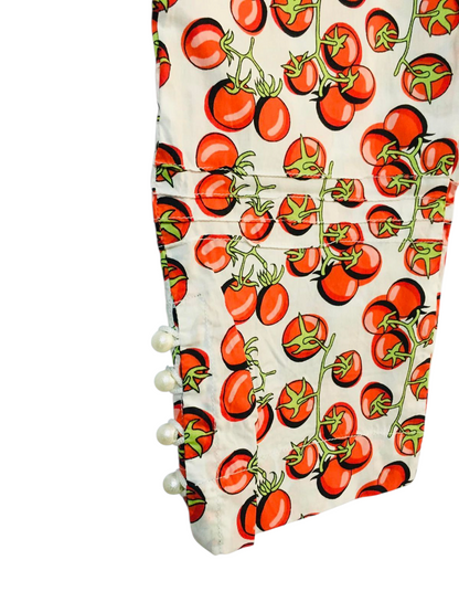 Printed Cotton Suit for Girls – Cherrytomato Red Design 440
