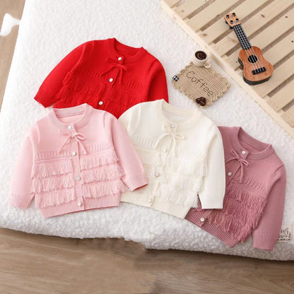 His&Hers Woolen Knitted White Sweater Cardigans