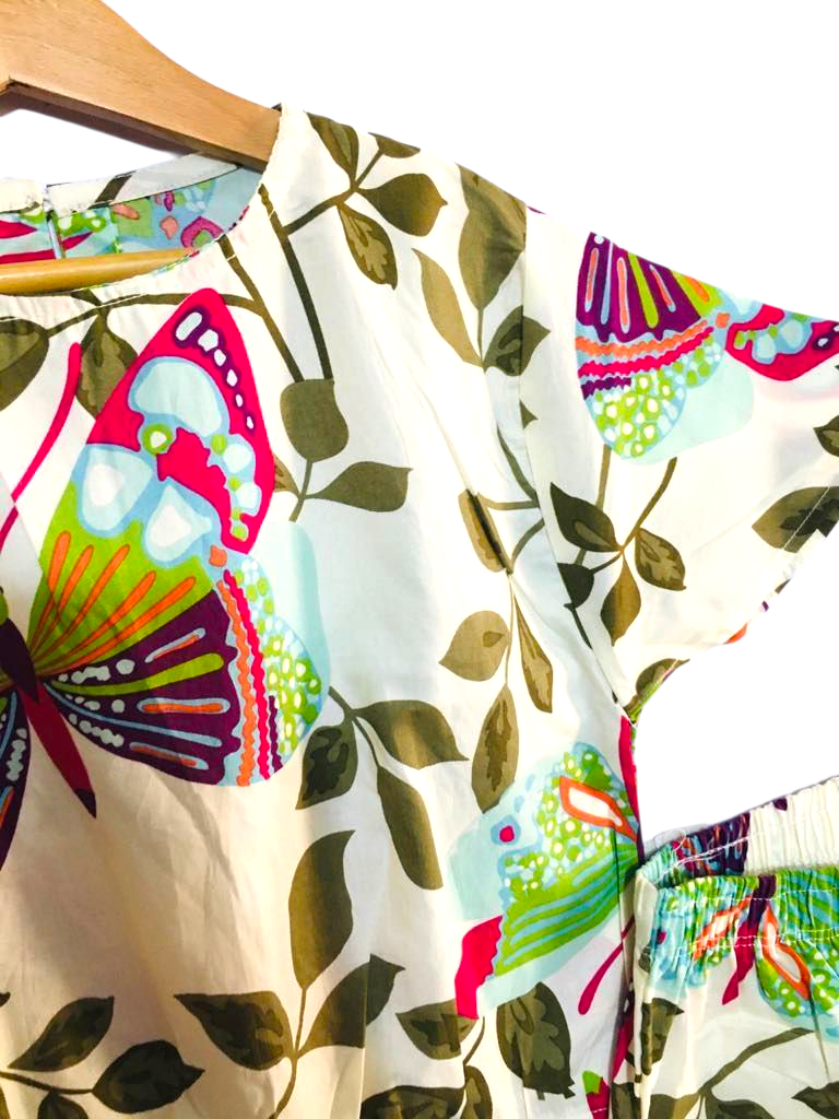 Butterfly Print Offwhite Skate Fish Girls 227