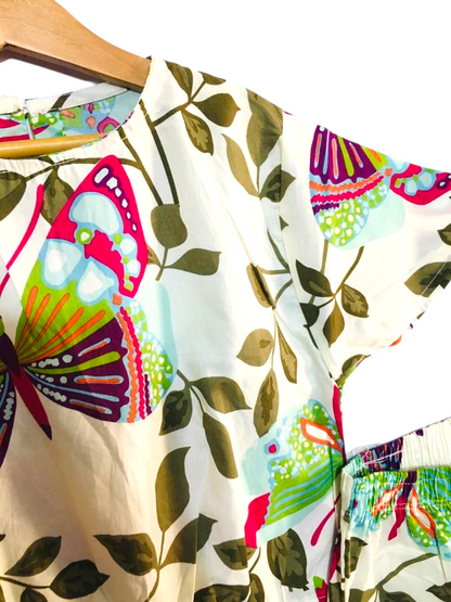 Butterfly Print Offwhite Skate Fish Girls 227
