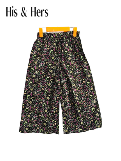 Small Shapes Allover Print Cotton Flapper Girls