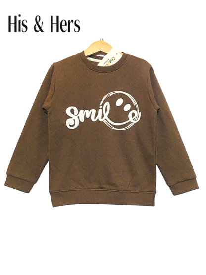 Pack of 2 Smile Brown & Yellow Blue Black Panel Sweatshirt