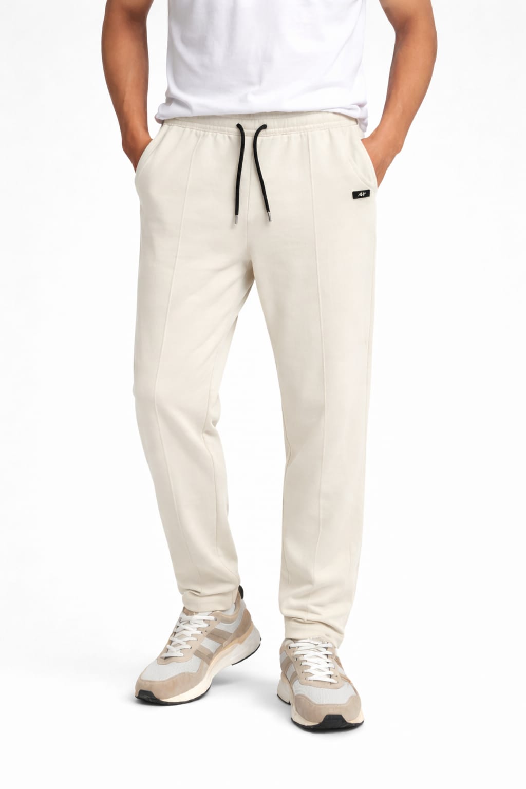 Men’s Premium Cotton Jersey Trouser – Off-white