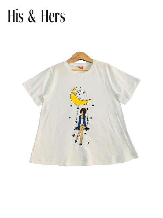 Barbie White  T-Shirt Girls