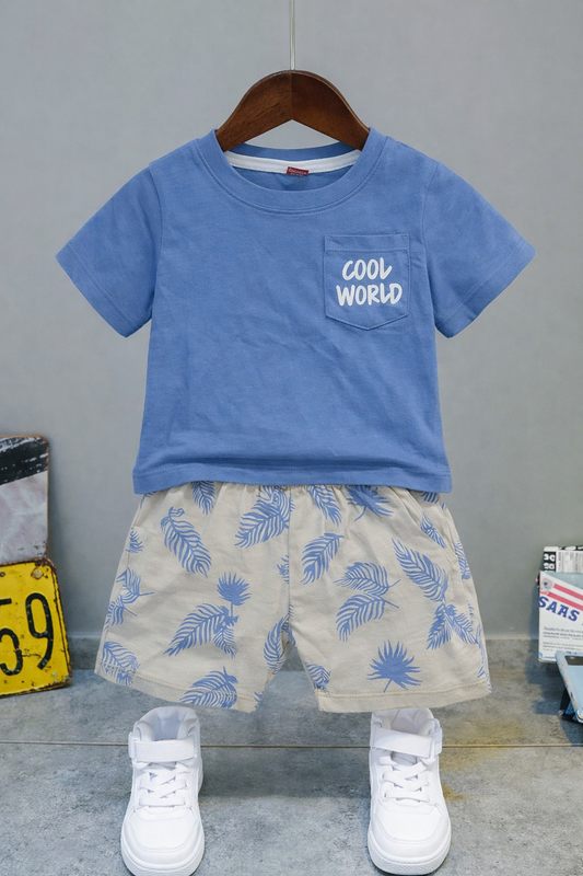 Cool World Blue Pocket T-Shirt Nicker Suit 515
