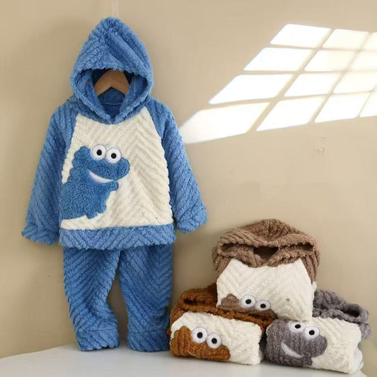 Kids Warm Furry Monster Night Suit