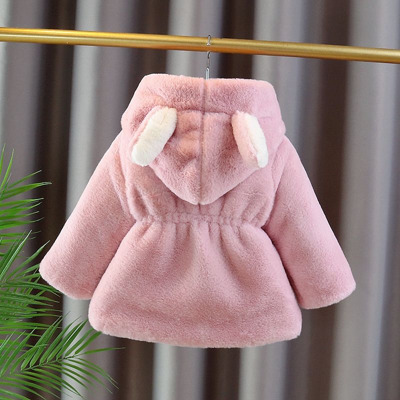 Bunny Charm Plush Jacket 🐰- Baby Pink 912