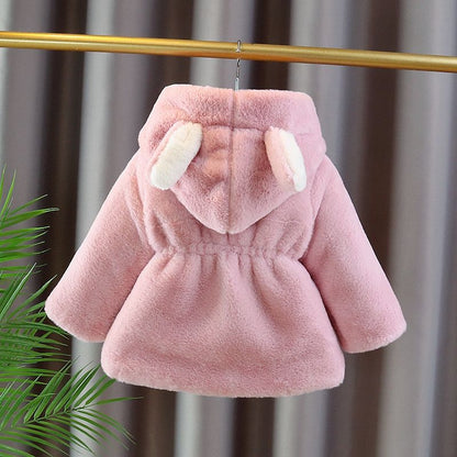 Bunny Charm Plush Jacket 🐰- Baby Pink 912