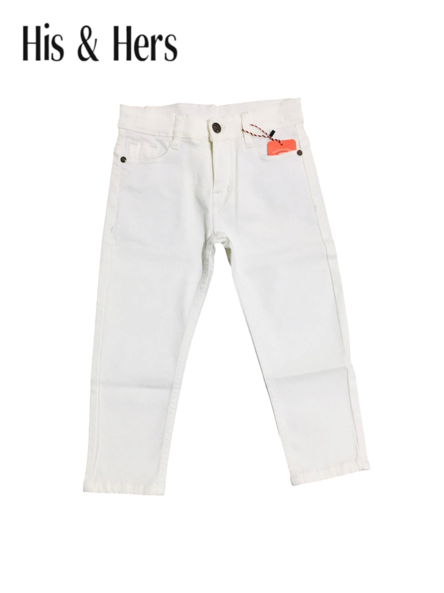 His&Hers Kid's White Jeans Boys 262