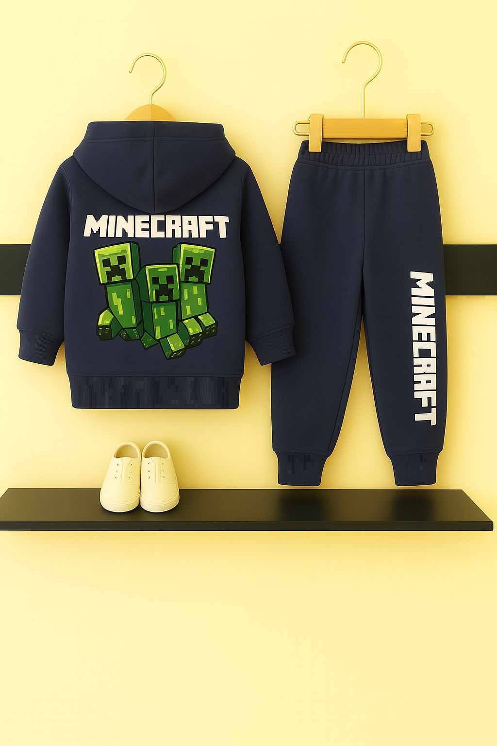 MINECRAFT Navy Zipper Hoodie Tracksuit 303