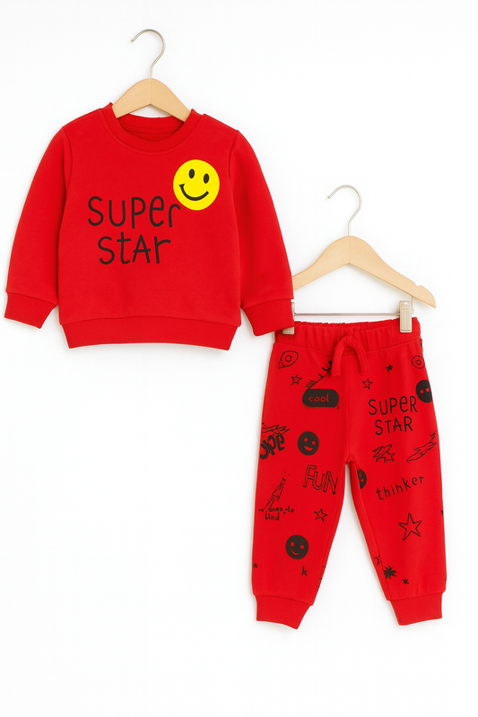 Super Star Red Tracksuit Boys 438
