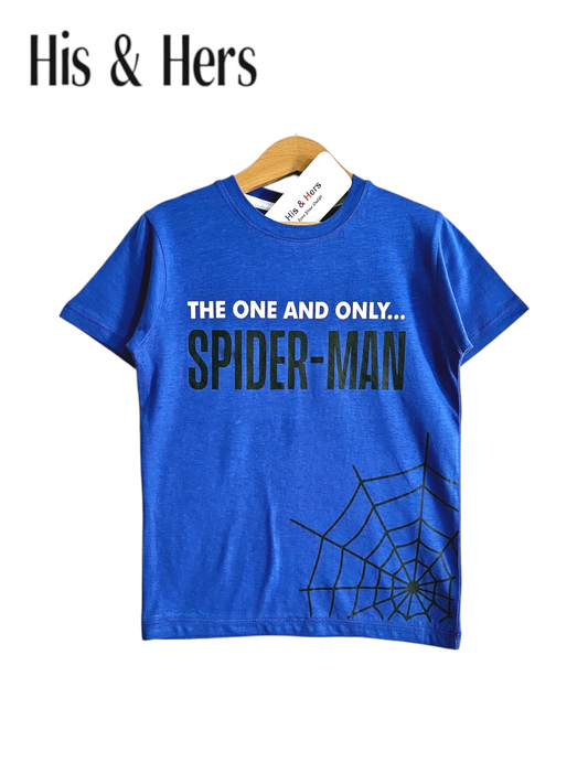 Spiderman Kid's Blue T-Shirt Boys 108
