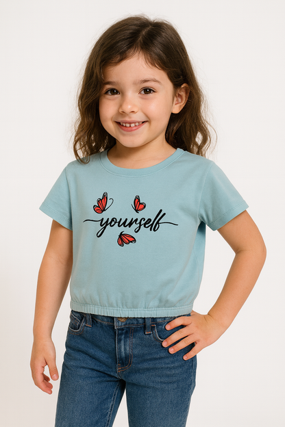 Yourself Light Blue T-Shirt Girls 219