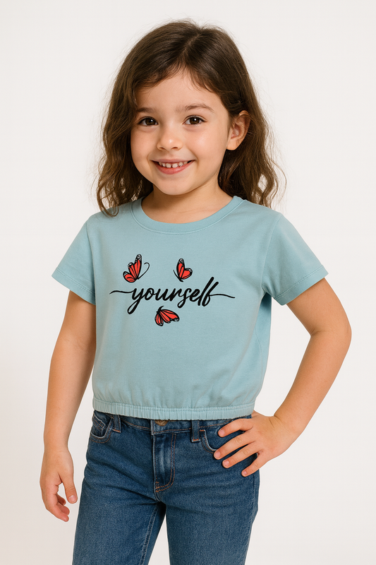 Yourself Light Blue T-Shirt Girls 219