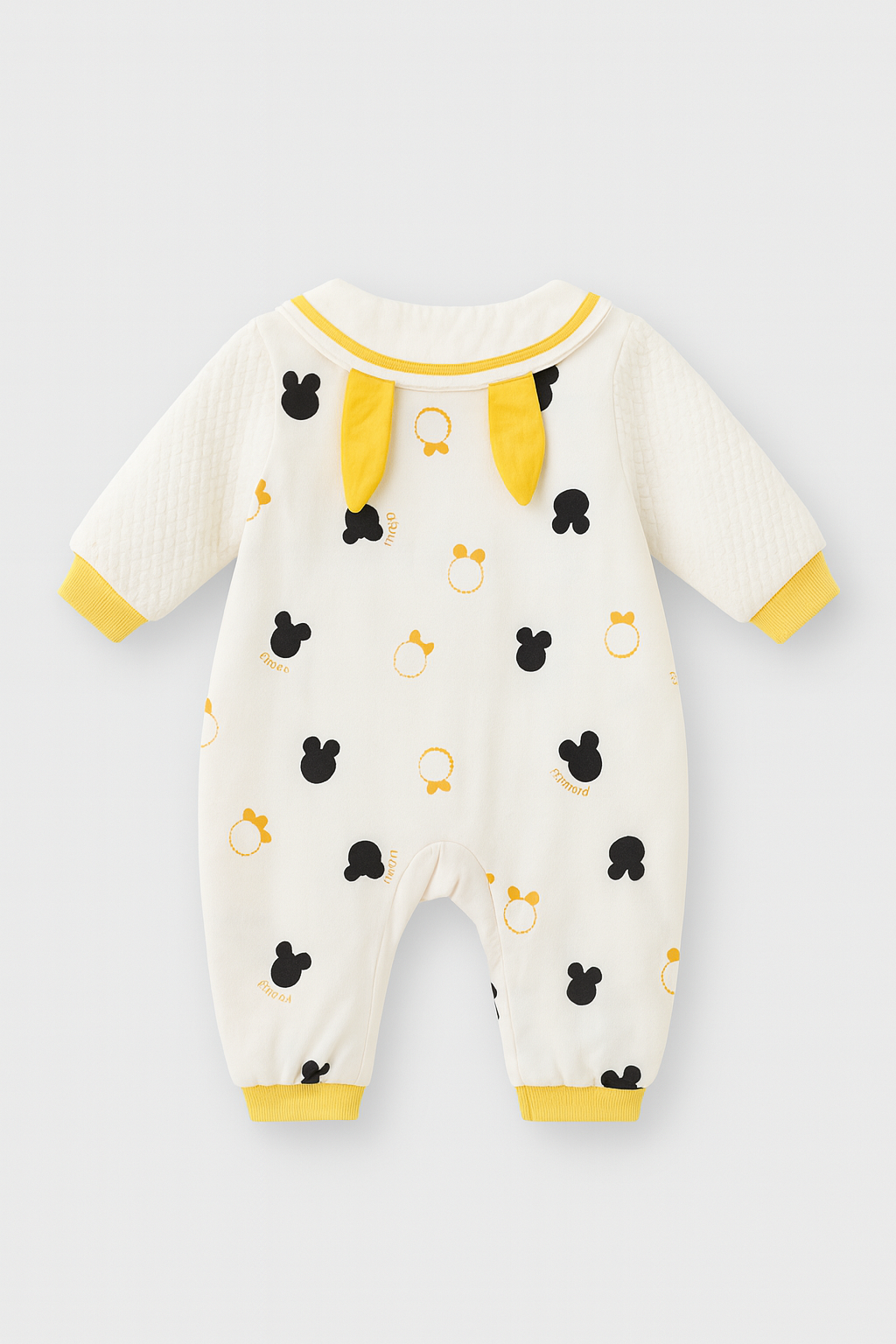 Happy D Yellow Bunny Baby Romper 🐰💙