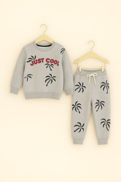 "JUST COOL" Grey Tracksuit Boys 235