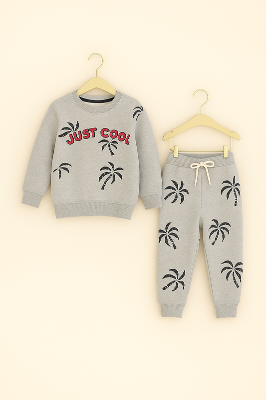 "JUST COOL" Grey Tracksuit Boys 235
