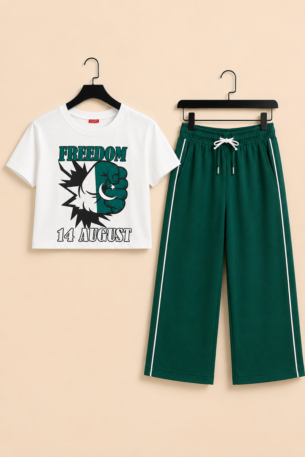 Pakistan Independence Day Freedom Graphic Baggy Tracksuit