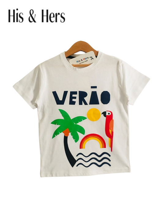 Verāo White T-Shirt Boys 110