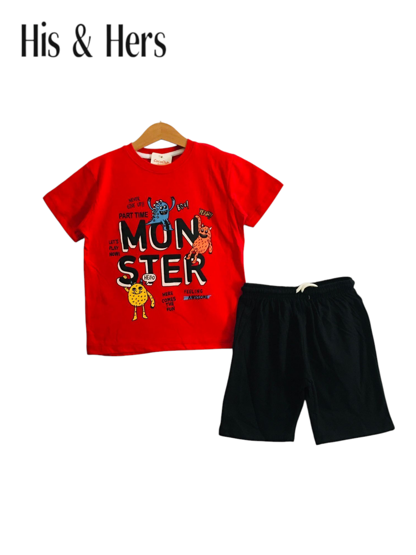 Monster Red Nicker Suit Boys 209