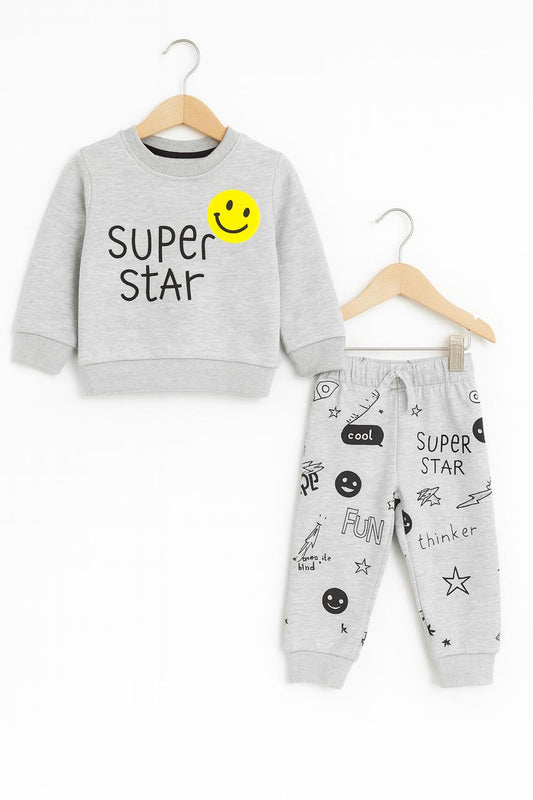 Super Star Grey Tracksuit Boys 306