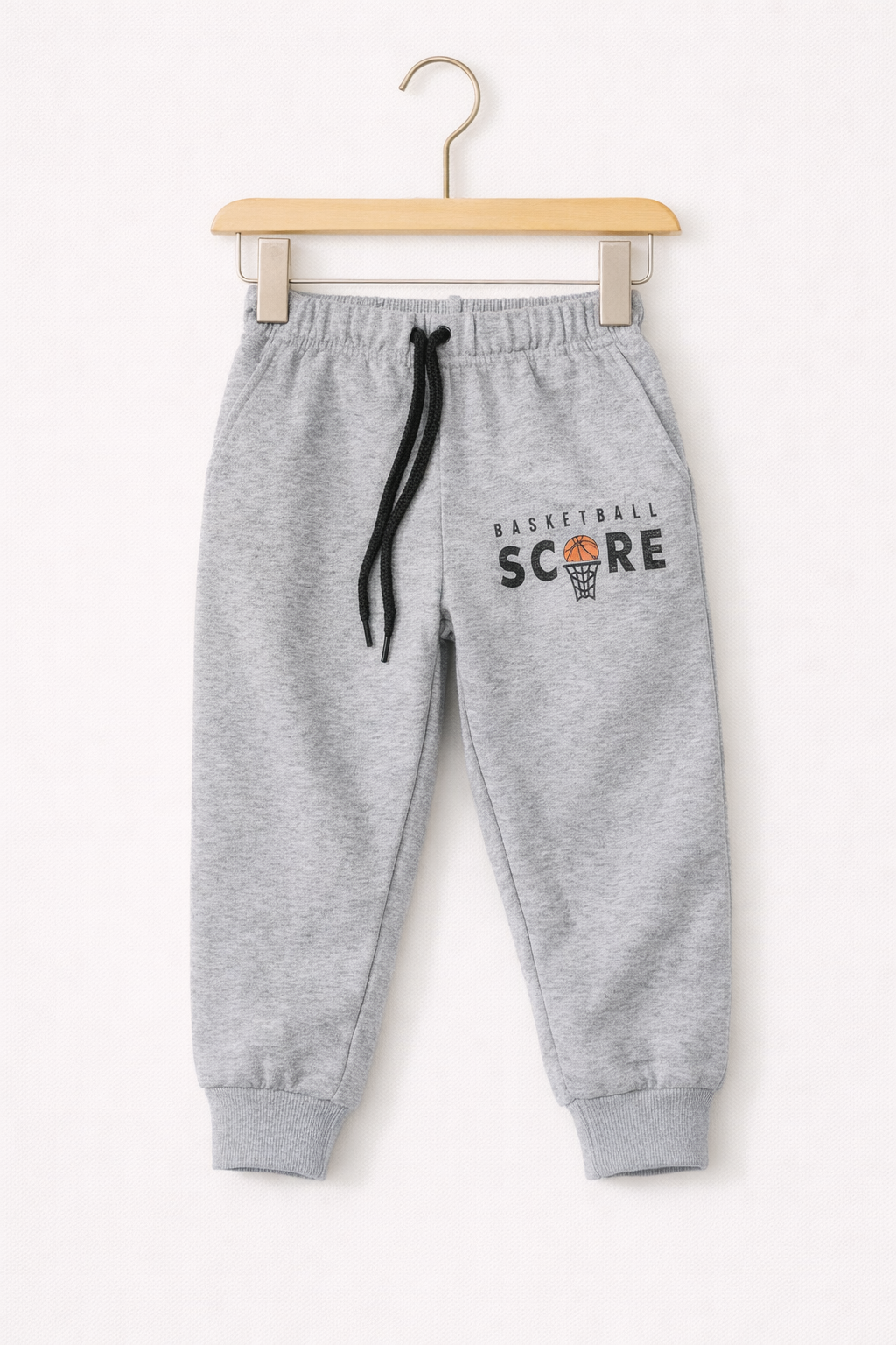 SCORE Grey Fleece Jogger Pants