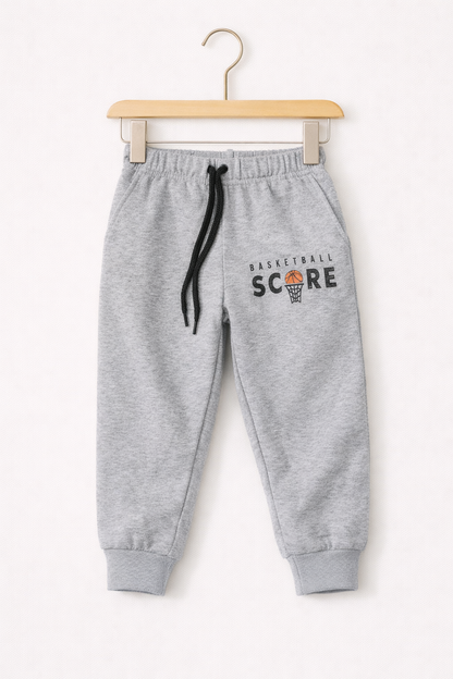 SCORE Grey Fleece Jogger Pants