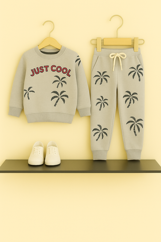 "JUST COOL" Grey Tracksuit Boys 235