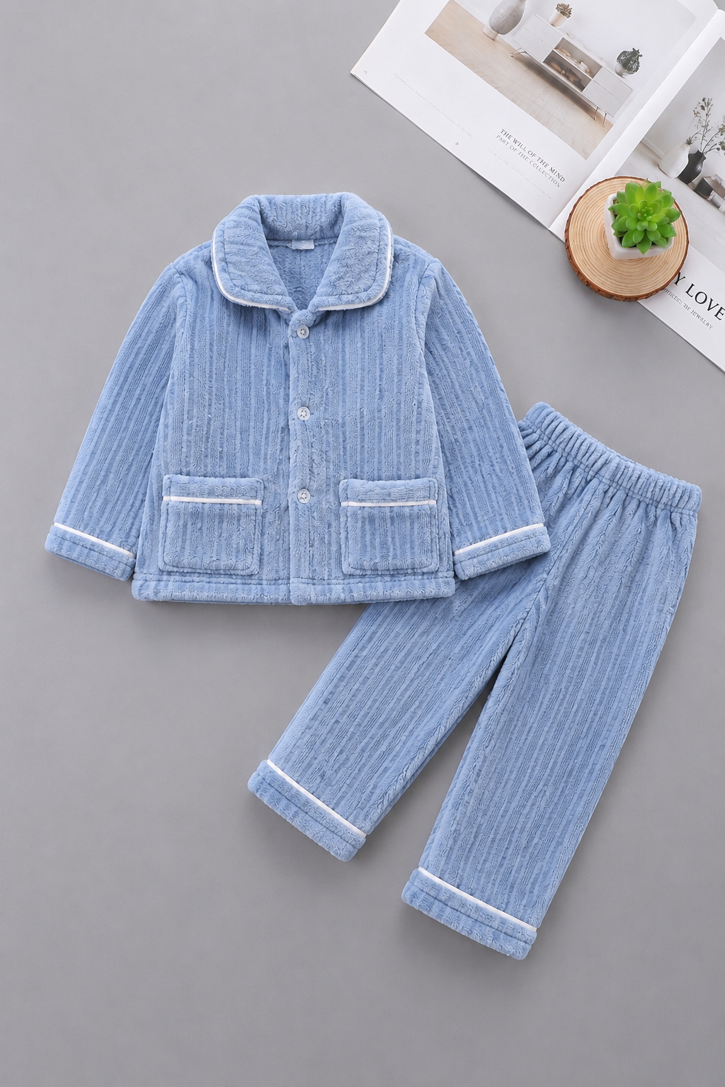 Blue Coral Fleece Winter Night Suit 517