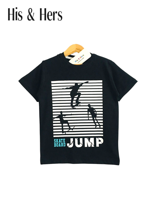JUMP Kid's Black T-Shirt Boys 109